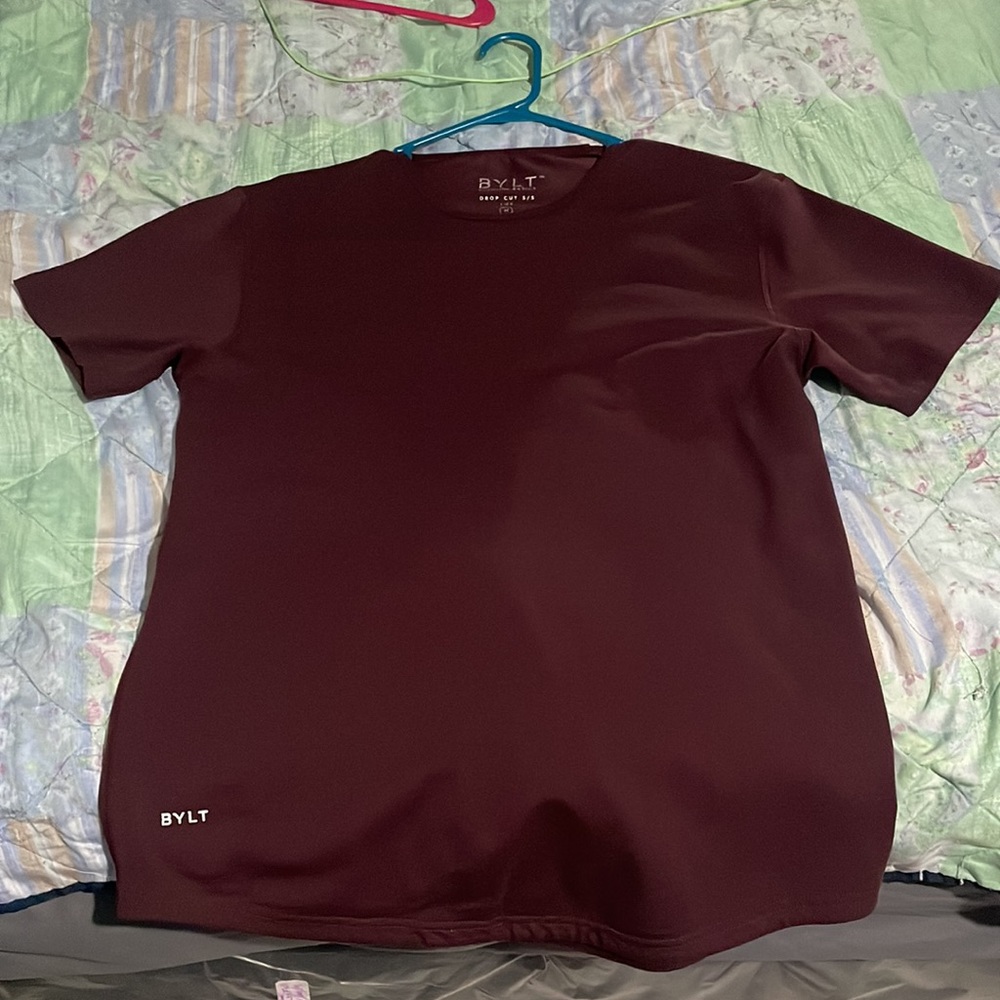 BYLT Basics Men's Tee T-Shirt - Burgundy LUX